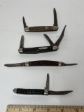 Lot of 4 Misc Vintage Pocket Knives