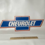 Vintage Cardboard Chevrolet Sign
