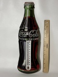 1998 Coca-Cola Metal Advertisement Thermometer - Works