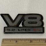 V8 5.2 LITER EFI Chevy Car Emblem