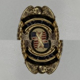 Gold Tone Security Officer Badge