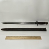 1907 Wilkinson Bayonet with Leather & Metal Scabbard