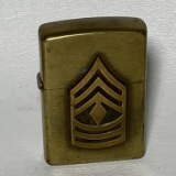 Vintage Military Brass Zippo Lighter