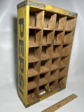 Vintage Wooden Divided Pepsi Advertisement Crate
