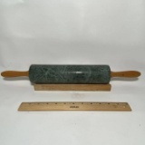 Granite Rolling Pin with Wooden Cradle
