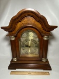 Wooden Mantle Clock -Battery Powered