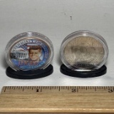 Collectible Half Dollars in Stands