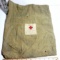 Vintage Military WWII American Red Cross Medical Officer's Drawstring Bag