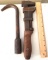 Antique Adjustable Wrench with Wood Handle & Pry Bar