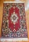 Beautiful Oriental Style Rug with Red, Black & Beige