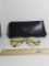 Vintage Tura Yellow Tint Glasses with Case
