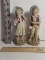 Enesco Porcelain Boy and Girl Figurines (6”)