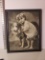 Good Friends Print of Girl and Dog in Frame