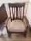 Antique Wood Rocking Chair with Springs
