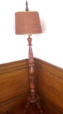 Handmade Vintage Turned Wood Floor Lamp