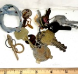 Lot of Vintage Keys, Sears Keychain