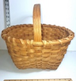 Split Oak Basket with Wood Handle & Square Bottom