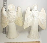 Pair of Vintage Ceramic Angels