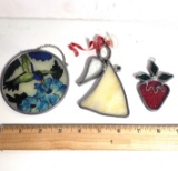 3 Stained Glass Sun Catchers