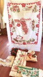 Vintage Christmas Linens & Misc Lot