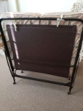 Vintage Twin Fold Up Cot with Mattress