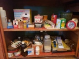 Cabinet Lot of Miscellaneous Items
