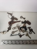 Large Lot of Vintage and Antique Keys, Skeleton and More