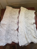 Matching Pair of Crochet Valance