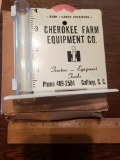 Vintage Cherokee Farm Equipment Rain Gauge
