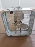 Vintage Country Aire Blue Metal Box Fan