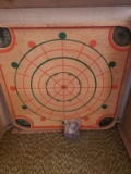 Vtg. Wooden Archarena Game Board with Original Pieces