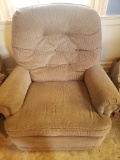 Action Industries Taupe Tufted Back Recliner