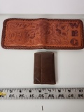 Vintage Leather Wallet and Key Case