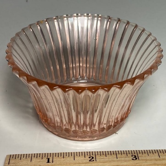 Pink Depression Glass Dish