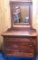 Antique 3 Drawer Dresser with Mirror, Cooper Furniture, Marion NC