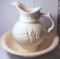 Vintage McCoy Pitcher and Wash Bowl #1516, Turkey