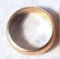 14K Gold Band, Marked Blue Ring 14K