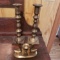 Lot of Vintage Brass Candlesticks