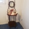 Washstand with Bowl, Pitcher, Mirror, Towels