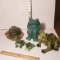 Ceramic, Glass, Plaster, Resin Frog Figurines
