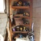 Corner Contents of Storage Building, Kerosene Heater, Bread Box, Hand Saw, Microwave, and More