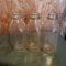 Lot of 3 Vintage Glass Milk Bottles