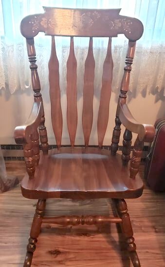 Vintage Wood Rocking Chair 