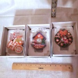 Lot of 3 New in Box Clemson Christmas Ornaments