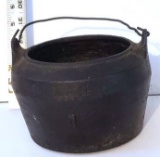 Antique Holland Cast Iron Pot with Handle 