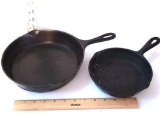 Vintage Cast Iron Pans No. 3 & 6