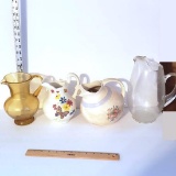 Nice Collection of Vintage Glass and Ceramic Pitchers