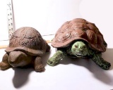 Pair of Resin Turtles
