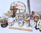 Large Collection of Religious and Easter Decorative Items