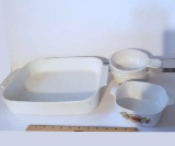 Lot of 5 Corning Ware Serving/Casserole Dishes